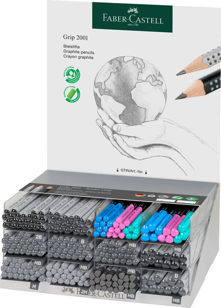 DISPLAY 252 BUC CREION GRAFIT GRIP 2001 FABER-CASTELL DISPLAY 252 BUC CREION GRAFIT GRIP 2001 FABER-CASTELL